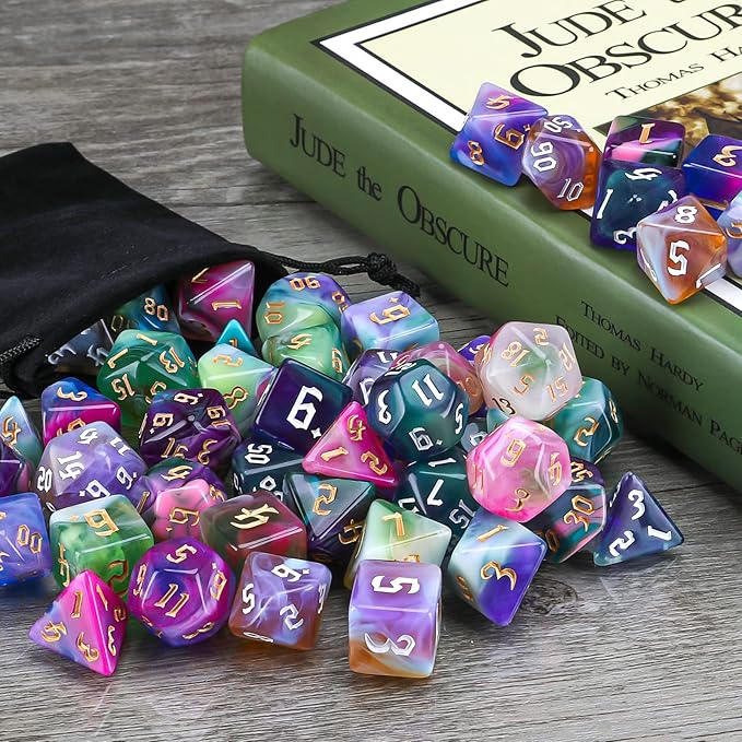 DND Dice Set, Surhugvy 7 X 7 Polyhedral Dice Set - Image 7