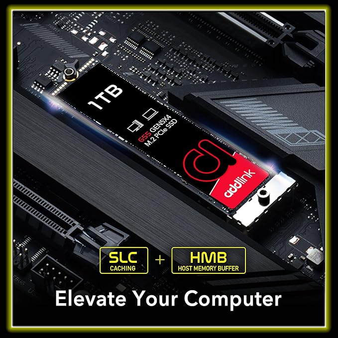 Addlink G55 1TB PCIe 5.0 Gen5 NVMe M.2 SSD- Up to 10, 200 MB/s - Image 4