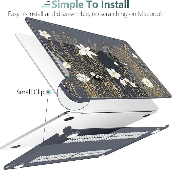 TWOLSKOO Compatible with M4 MacBook Air 15 inch Case 2025-2023 Released Model - Image 3