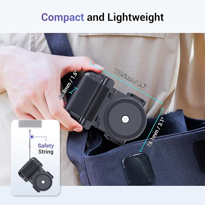 KIWIFOTOS Phone Camera Grip Smartphone Tripod Mount Handle Holder - Image 8
