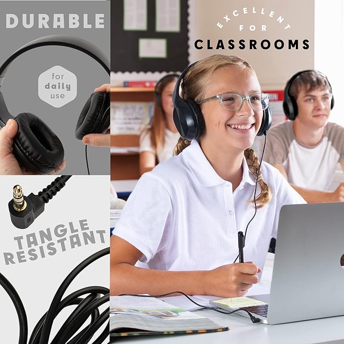 Classroom Headphones-Bulk 10-Pack, - Image 2