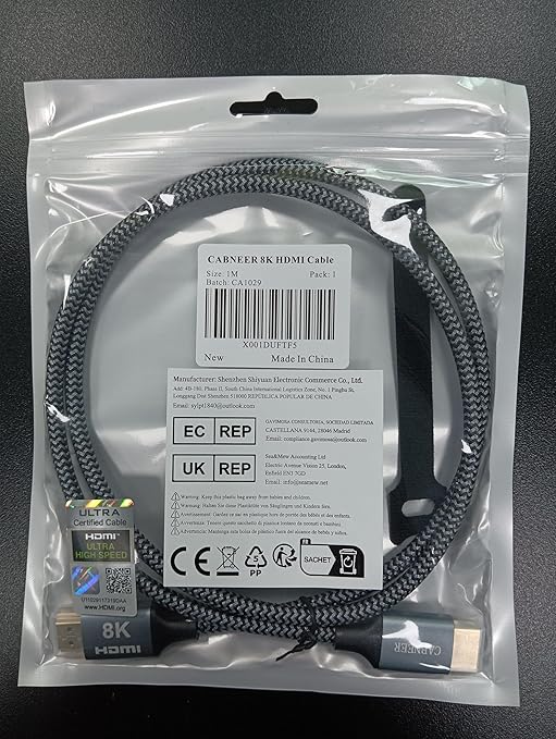 8K HDMI Cable 4ft, 48Gbps High Speed HDMI 2.1 Cable, HDMI Cord 8K@60Hz 4K@120Hz - Image 8