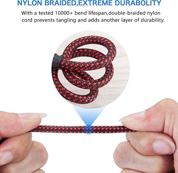 Male to Male Audio Cable 20Ft, 90 Degree TRRS 3.5mm 4 Pole Nylon Braided Stereo - Image 5