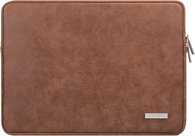 RAINYEAR 11 Inch Laptop Sleeve PU Suede Leather Case Protective Padded Cover by RAINYEARmakelifeeasier