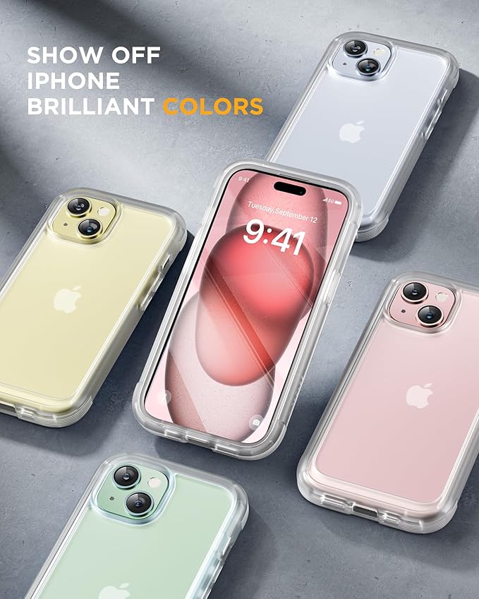 Miracase Glass Series Designed for iPhone 15 Plus Case 6.7', Full-Body Military - Image 7