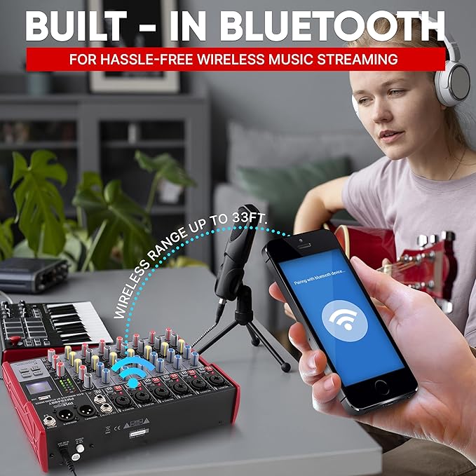 Pyle Professional Wireless DJ Audio Mixer - Image 5