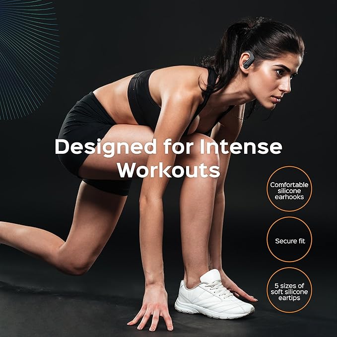 TREBLAB X3 Pro - Workout True Wireless Earbuds, Comfortable Earhooks, Punchy - Image 2