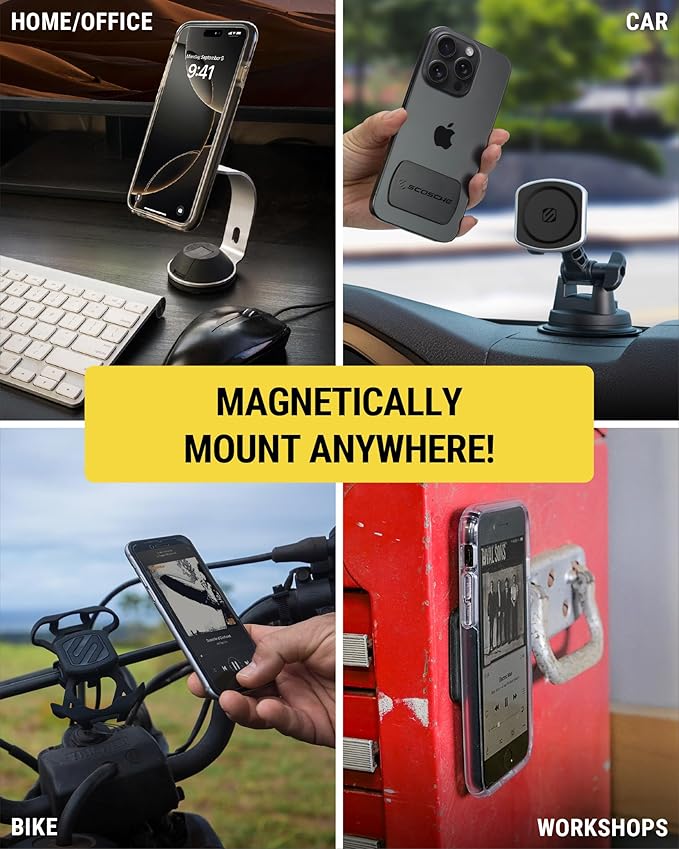 Scosche MagicMount Replacement Metal Plate Kit, Large Metal Plates - Image 7
