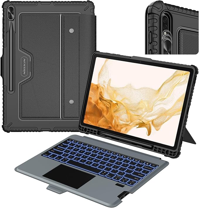Nillkin for Samsung Galaxy S7 FE/ S7+ Plus/ S8+ Plus 12.4 Inch Keyboard Case by Nillkin