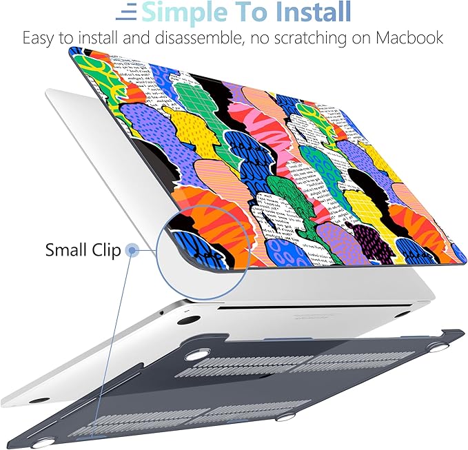 MEEgoodo Case for MacBook Pro 13 inch Case 2022 2021 2020 A2338 M2/M1 A2251 - Image 4