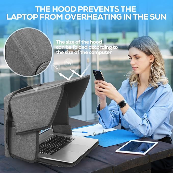 Laptop Sun Shade & Privacy Shield – Premium Physical Filter - Image 3