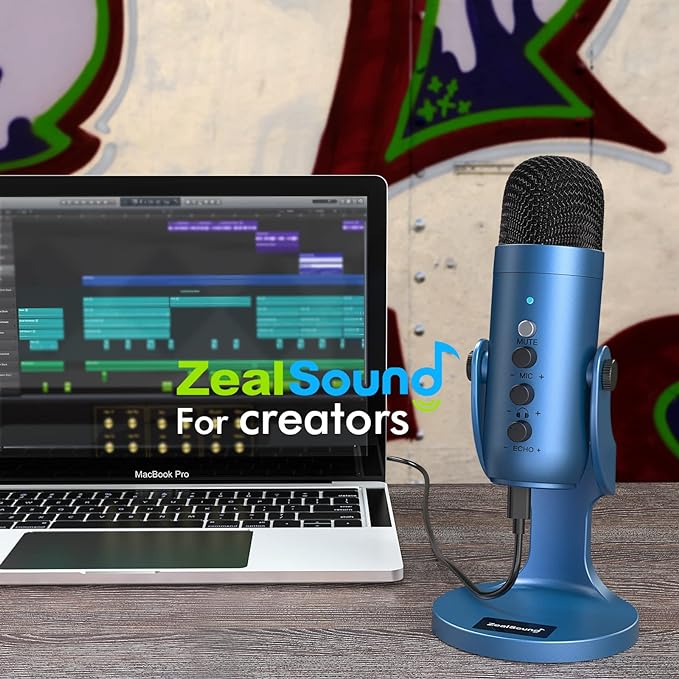 ZealSound USB Microphone, Condenser Gaming Mic - Image 6