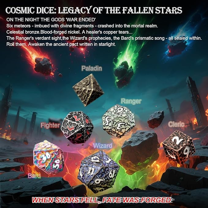 Haxtec DND Dice Set Polyhedral D&D Dice Compatible - Image 2
