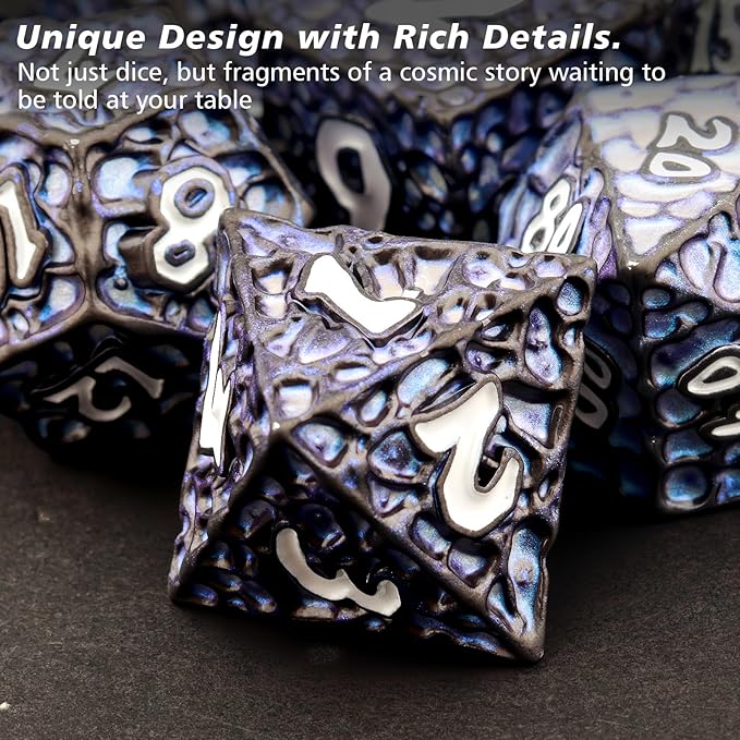 PJOY Metal D&D Dice Set for Dungeons and Dragons Dice - Image 4