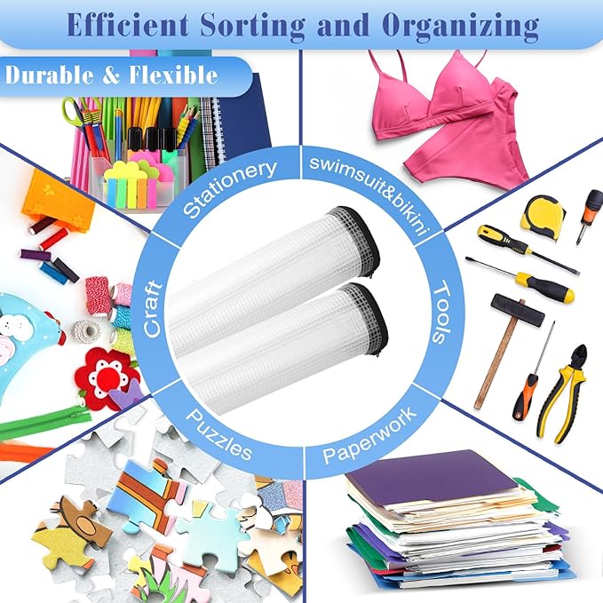 Jetec 32 Pcs Mesh Zipper Bags Toy Storage Bikini Organizer Bag Bolsas Para - Image 4