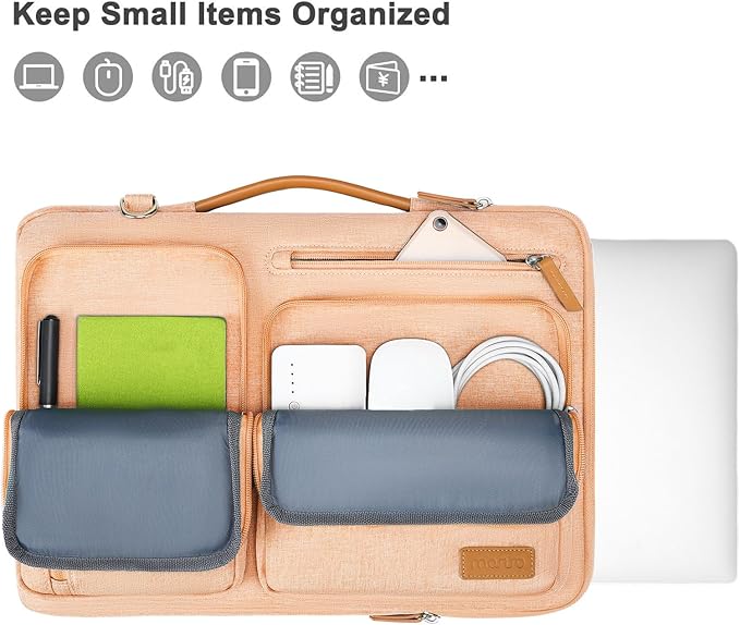 MOSISO 360 Protective Laptop Shoulder Bag, 13-13.3 inch Computer Bag Compatible - Image 2