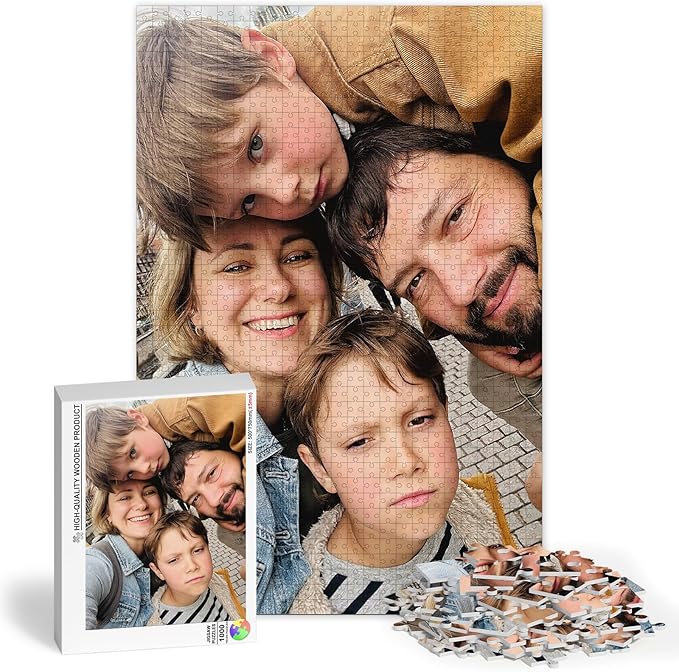 Personalized Puzzle for Father's Day, Custom Puzzles for Adults 1000 Pieces by RIYAKOO