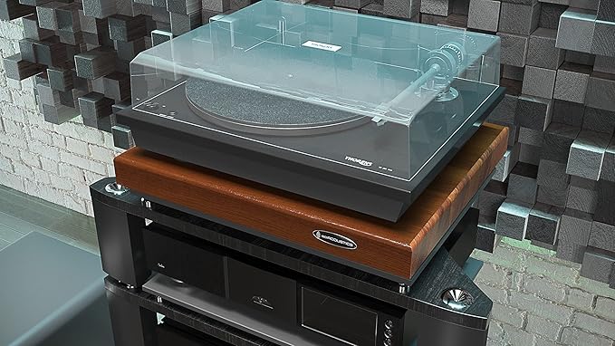 IsoAcoustics Delos Turntable Isolation Butcher Block Series: 2216W1 Walnut - Image 5