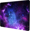 Purple Galaxy Mouse pad, Small Personalized Nebula Design Washable Rubber Mouse by Shalysong