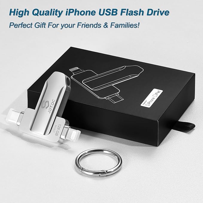 JSL JDTDC MFi Certified 128GB iPhone-16-Photo-Stick USB C & Lightning Flash - Image 9