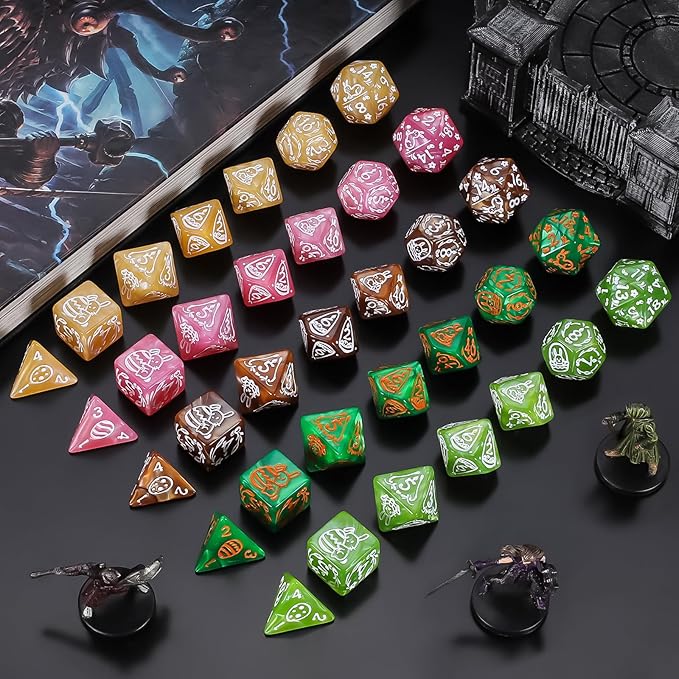 CiaraQ Polyhedral Dice Set, 5 Colors - Image 4
