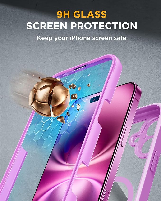 Miracase for iPhone 16 Case 6.1'', Full-Body Bumper Phone case - Image 4