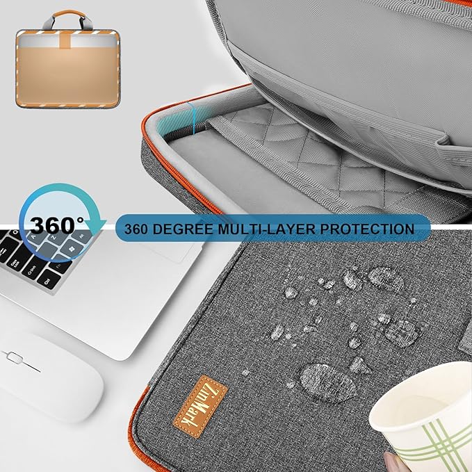 Laptop Case 15.6 Inch Briefcase Military-Grade Protection - Image 3