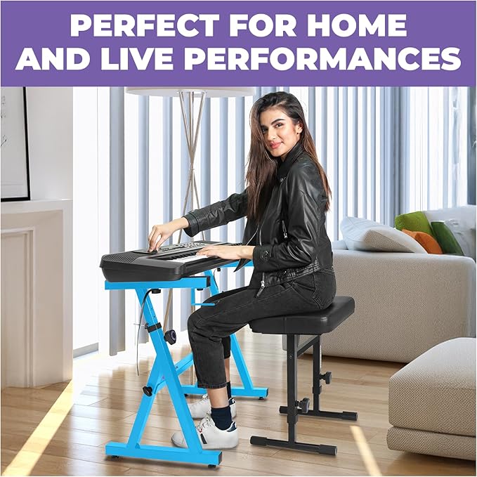 Liquid Stands Portable Heavy Duty Digital Piano Stand & Bench Set - Image 6
