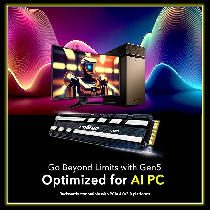 Addlink G55H 2TB PCIe 5.0 Gen5 NVMe M.2 SSD - Image 3