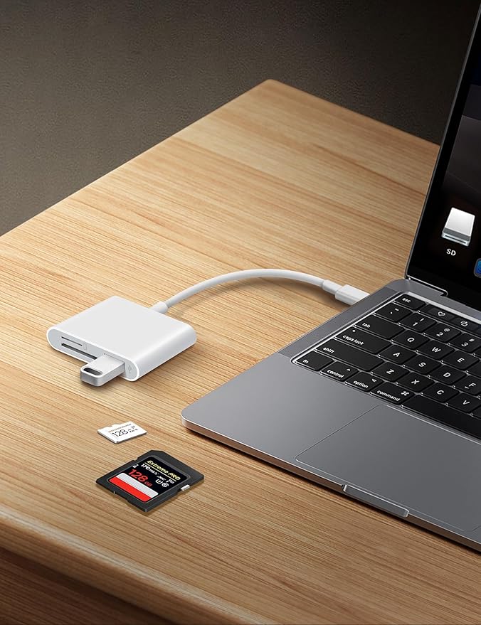 USB-C SD Card Reader, Support SD, Micro SD Cards - Image 5