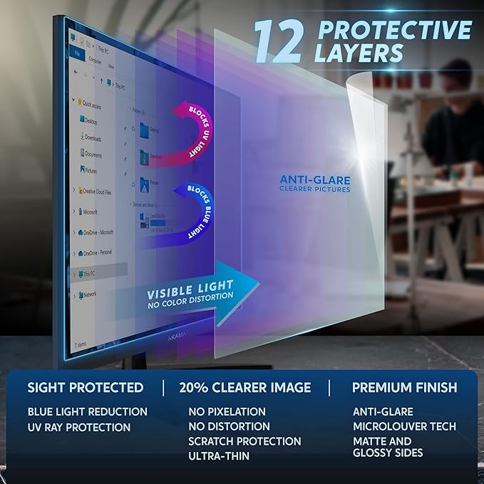Akamai Office Products 23.8 inch Monitor Anti Glare Screen – Anti-Glare - Image 5