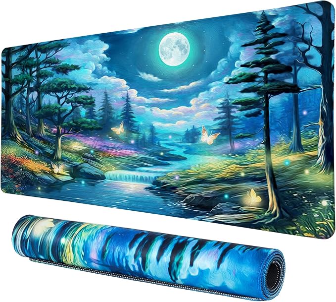 Lokigo Desk Pad, Extended Large Gaming Mouse Pad, Waterproof Starry Night Mouse by Lokigo