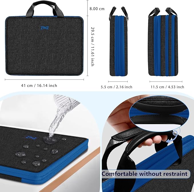 ZINZ Slim Expandable Laptop Case 15.6 Inch Sleeve Upgraded Protective Durable - Image 2