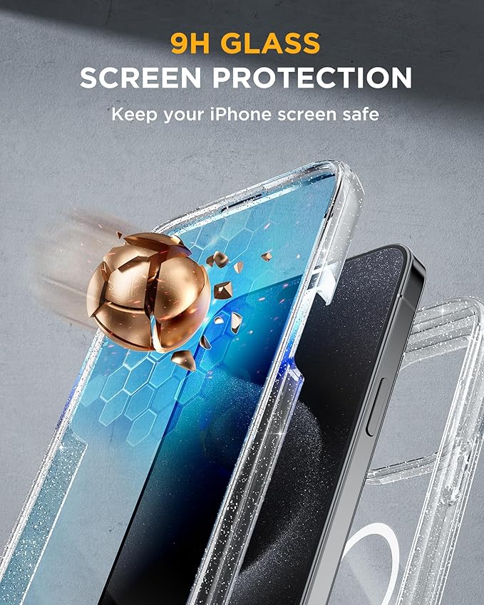 Miracase Magnetic for iPhone 15 Pro Case Full-Body Phone case - Image 3