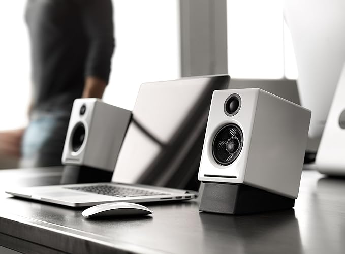 Audioengine A2+ 24 Bit 60 Watt Bluetooth Desktop Computer Speakers - Image 4