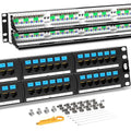 AMPCOM CAT6 48 Ports Patch Panel, Rack Mount by AMPCOM