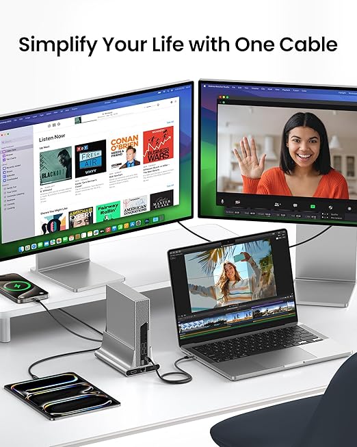 Silkland USB 4 Cable for Thunderbolt 4 Cable 3.3FT, 40Gbps Data Sync, 8K/5K USB - Image 8