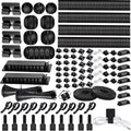 Cable Management Kit, 67 Adhesive Cable Clips, Topavatop Desk Cord Organizer by Topavatop