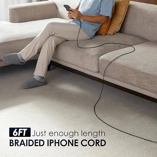 iPhone Charger 3 Pack 6 Ft USB to Lightning Cable Fast Charging Cord Compatible - Image 7