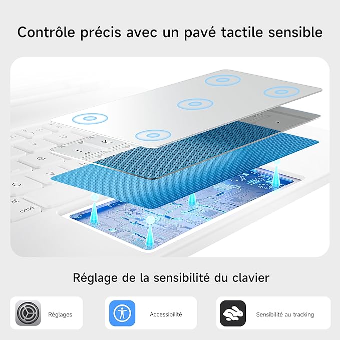 Keyboard Case for 12.4-inch Samsung Galaxy Tab S10+ Plus/S9+ Plus/S9 FE+ - Image 6