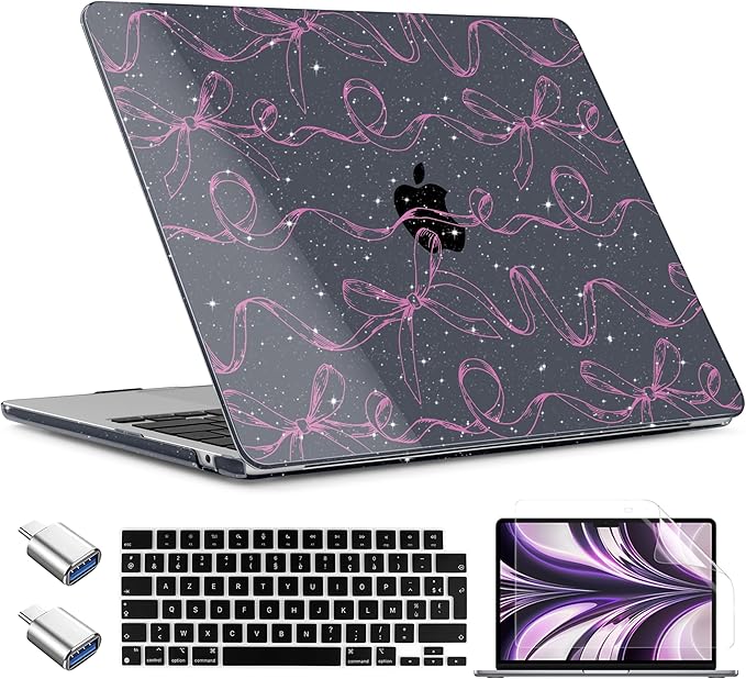 TWOLSKOO Compatible with M4 MacBook Air 13.6 inch Case 2025-2022 Release M4 by TWOLSKOO