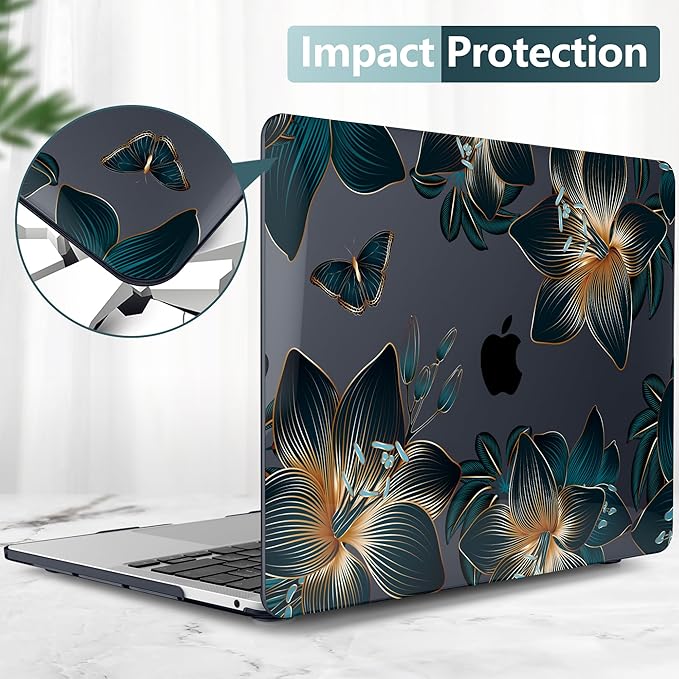 TWOLSKOO Compatible with MacBook Pro 13 inch Case 2023-2016 A2338 M2/M1 A2251 - Image 4