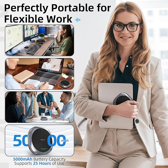 Bluetooth Conference Speakerphone M6 Conference Microphone - Image 8