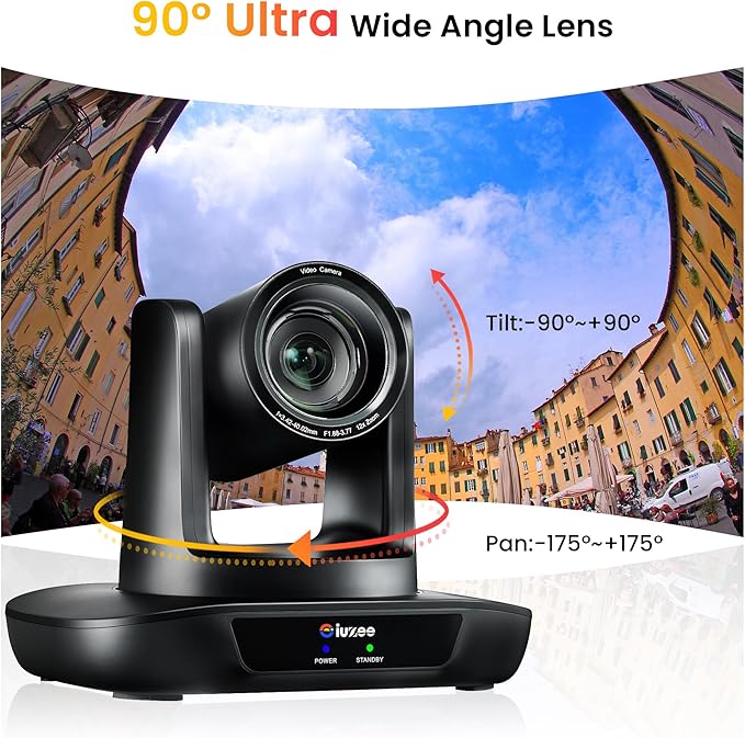 PTZ Camera 4K Conference Room Camera USB3.0/HDMI Live Streaming 12X Optical - Image 4