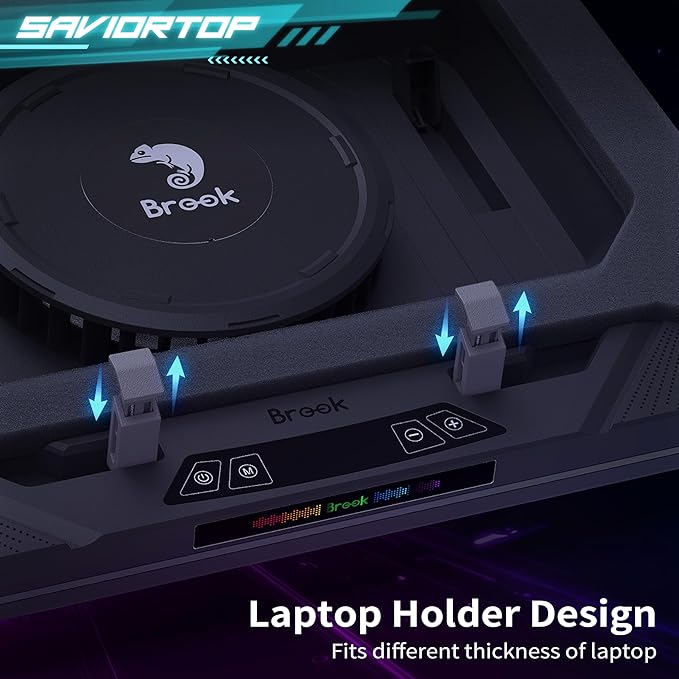 Brook Saviortop Gaming Laptop Cooler, IC Core Cooling Pad - Image 5