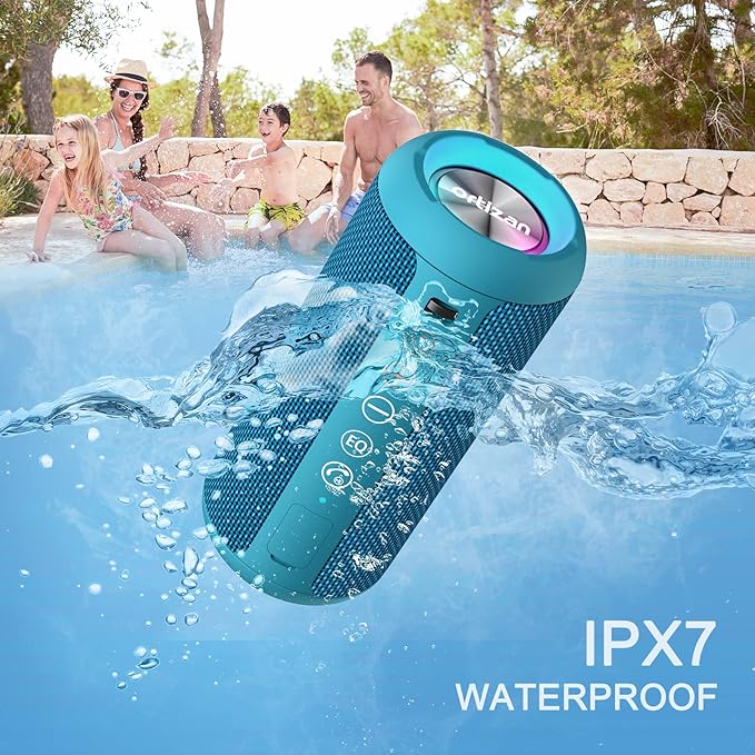 Ortizan Portable Bluetooth Speakers, IPX7 Waterproof Wireless Outdoor Speaker - Image 8
