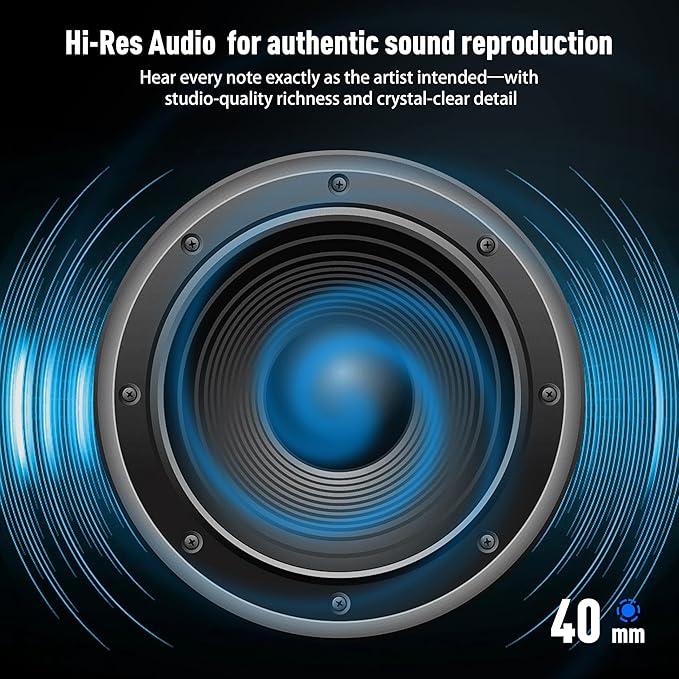 Riwbox Hybrid Active Noise Cancelling Headphones, Wireless Over Ear Bluetooth - Image 7