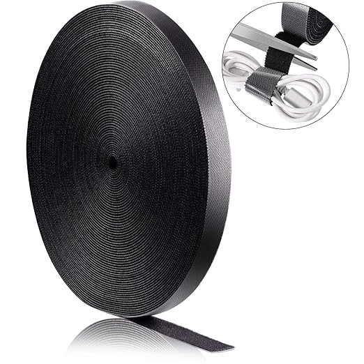 WILLBOND 3/4 Inch x 90ft Fastening Tape Cable Ties Reusable Fastening Nylon - Image 5