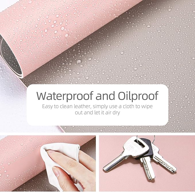 YSAGi Desk Pad, Desk Mat, 23.6" x 13.7" Ultra Thin Waterproof PU Leather Desk - Image 2