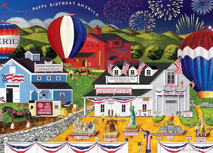 Masterpieces - 500 Piece Jigsaw Puzzle, Large EZ Grip Shapes, 4th of July - Image 7